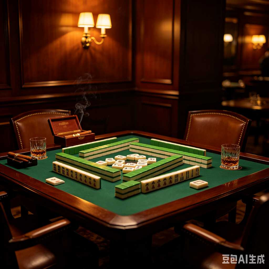 mahjong set with dice and chips