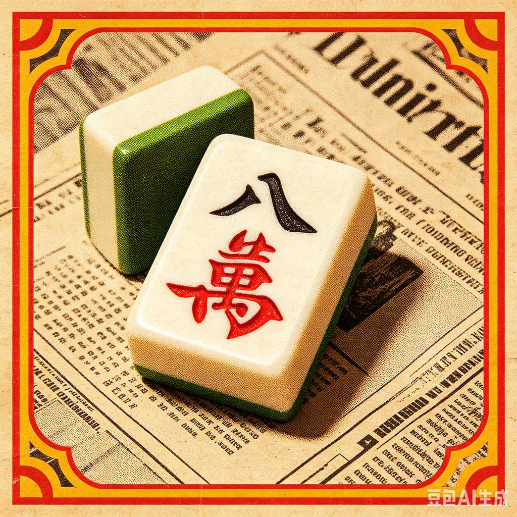 mahjong set with dice and chips