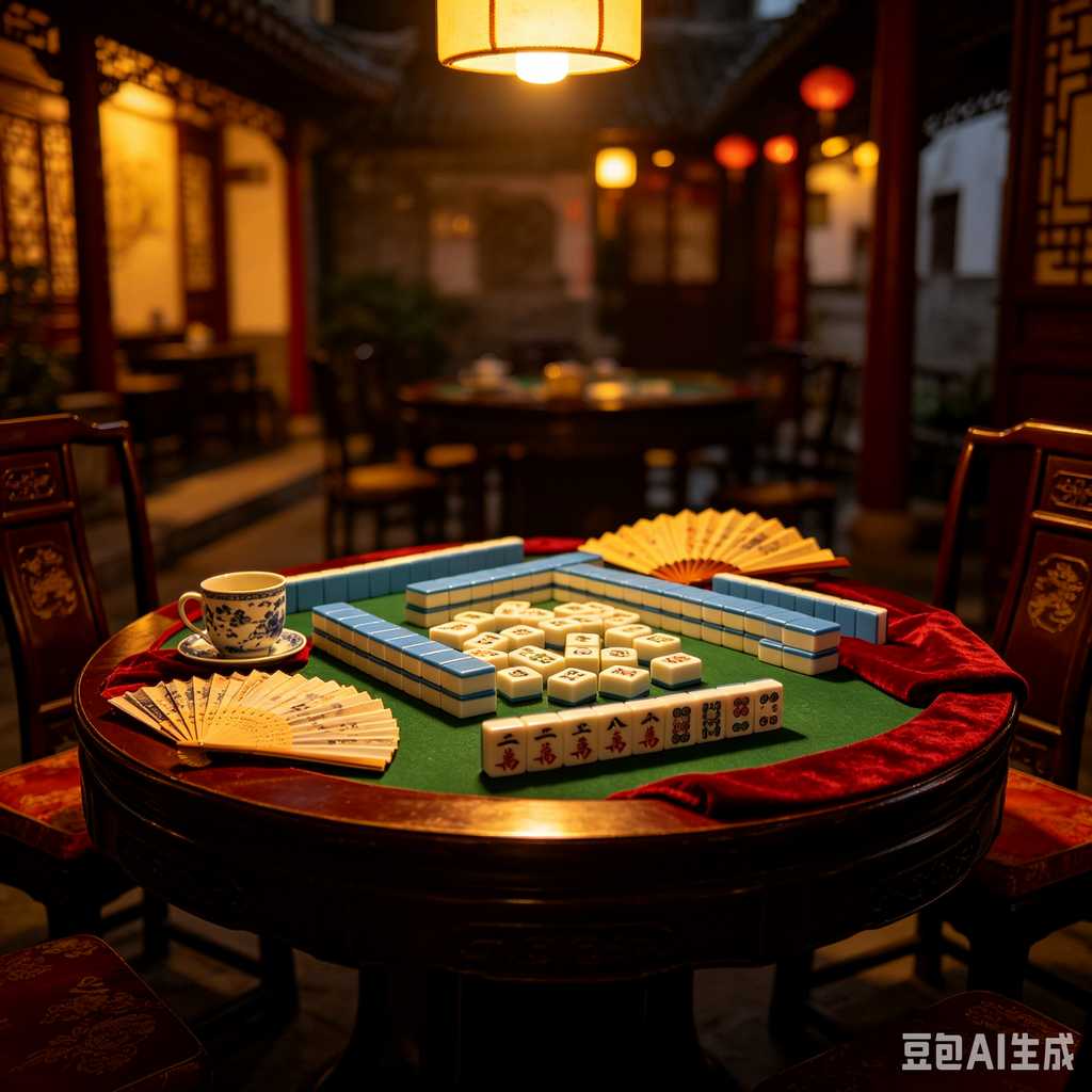 gradient blue mahjong tiles